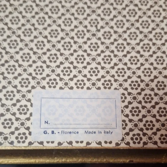 Vintage G.B. Florence Miniature Framed Landscape Prints - Pair - Made in Italy - Picture 14 of 16